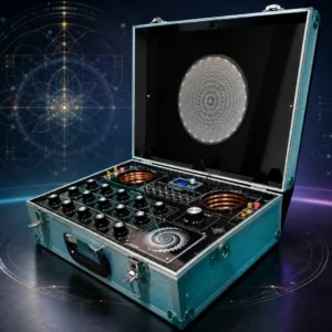 Hyperion radionics machine open case angled view