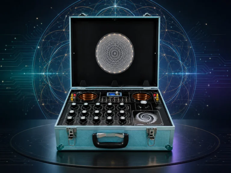 Hyperion radionics machine open case front view
