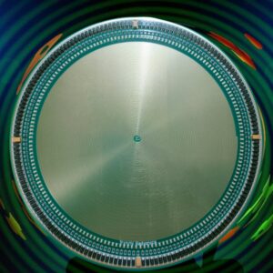 The Cleanser radionics device with green circular design