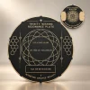 Trinity Resonance Plate front with the separate Wish Coin beside it