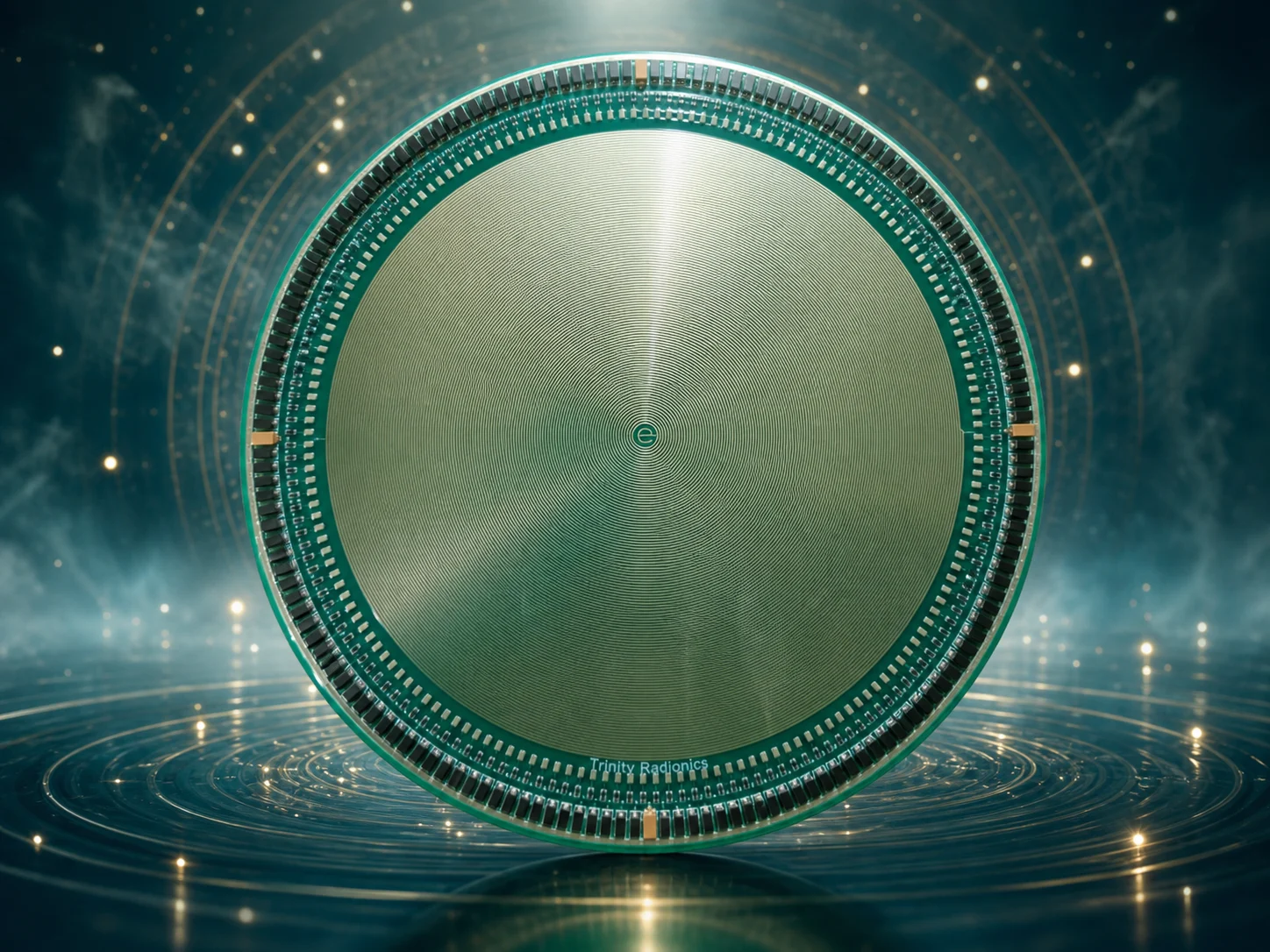 The Cleanser radionics disc with mystical cleansing background