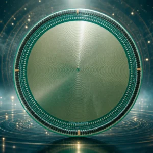 The Cleanser radionics disc with mystical cleansing background