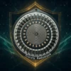 The Protector radionics pendant with mystical shield background